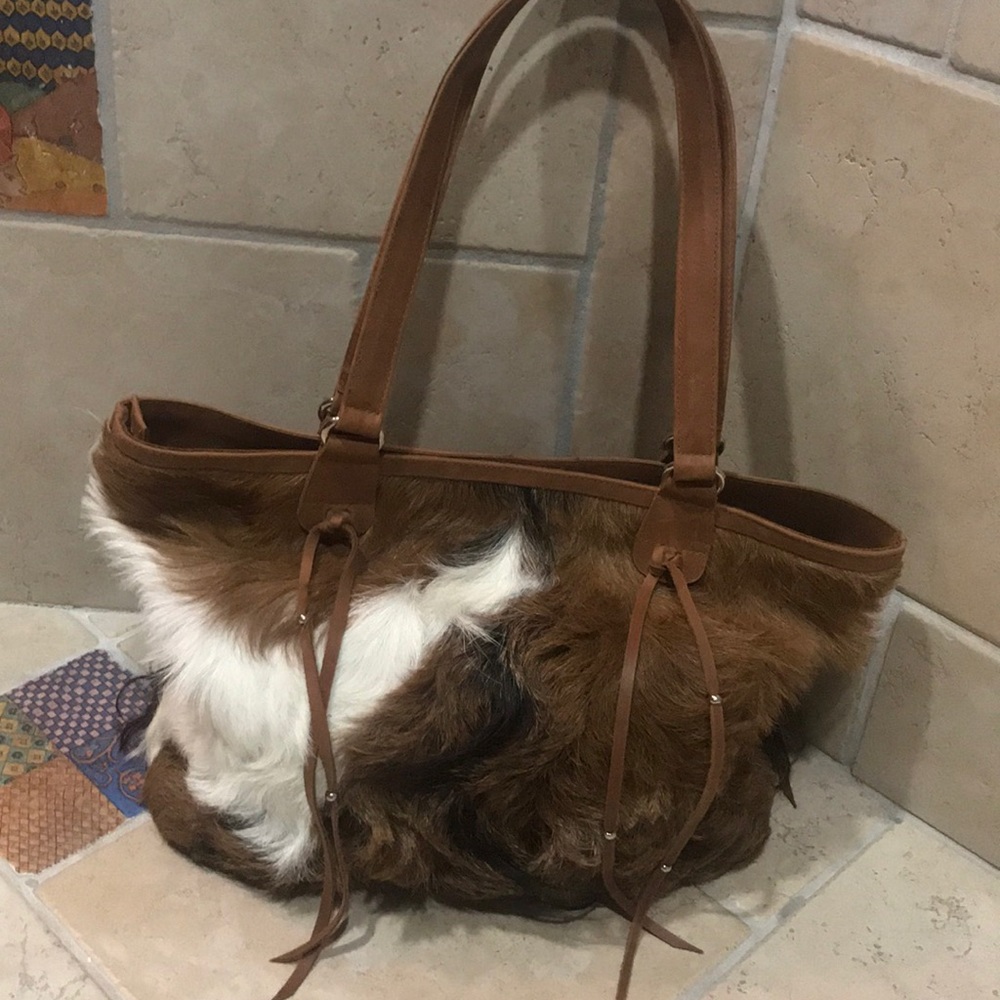 Miow- Custom Calf Hair Bag- New - Picture 1 of 10
